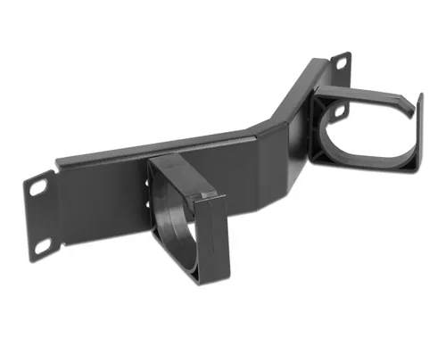 DELOCK 10"" Kabelmanagement Rangierpanel 2 Bügel gewinkelt