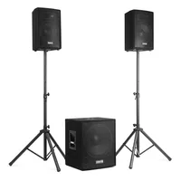 Vonyx PA-System VX1015BT - Einsatzgebiete: Club - Gastro / Gewerbe - Home-Party /-Disco - mobil - Schulen / Aulen - Sportstätte - Anwendungsbereich: Aerobic / Fitness - DJ - Entertainer - Sprache - Ausstattung: Bluetooth Audio Streaming - Fernbedienbar - 