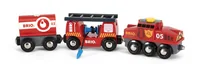 BRIO Eisenbahn Feuerwehr Löschzug - Kategorie: Eisenbahnwagen & Lokomotiven - Altersempfehlung ab: 3 Jahren - Material: Kunststoff - Holz - Eigenschaften: Keine Eigenschaft - Zertifikate: FSC