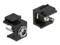 DeLOCK Keystone Module DC 5.5 x 2.5 mm female black