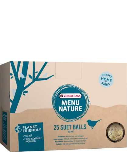 Versele Laga Wintervogelfutter Menu Nature Planet friendly, 50 Stk. - Packungsgrösse: 4.5 kg - Tierart: Vogel - Saison: Winterfutter - Produkttyp: Meisenknödel