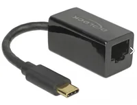 Delock Netzwerk-Adapter USB-C – RJ45 1Gbps, Schwarz - Schnittstellen: RJ-45 (LAN) - Type-C USB 3.0 (3.1 / 3.2 Gen. 1) - Schnittstellengeschwindigkeit: 10/100/1000 Mbit/s - Formfaktor: Extern - Anschlussart: USB 3.1 Typ-C - Anwendungsbereich: Home - Small/