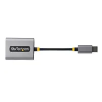 StarTech.com USB-C Headphone Splitter, USB Type C Dual Headset Adapter w/Mic Input, USB C to 3.5mm Audio Adapter/Earphone Dongle, USB C to Audio Jack/Aux Output, 24-bit DAC