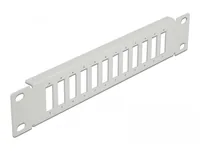 DeLOCK 10″ Fiber Optic Patch Panel 12 Port for SC Duplex / LC Quad 1U grey