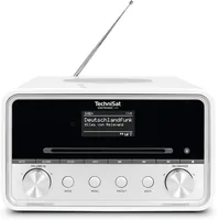 Technisat DAB+ Radio DigitRadio 586 Silber/Weiss - Radio Tuner: Internetradio - FM - DAB+ - Stromversorgung: Netzbetrieb - Detailfarbe: Silber - Weiss - Ausstattung: Sleep-Timer - Equalizer - Display - Weckfunktion - MP3 Player - Schlummerfunktion - Fernb