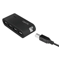 LogiLink UA0085 hub di interfaccia USB 2.0 Type-A 480 Mbit/s Nero