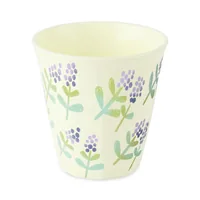 Koziol Trinkbecher Nora M Bloomies 300 ml, 1 Stück, Crème - Glas Typ: Trinkbecher - Material: Biozirkulärer Kunststoff - Detailfarbe: Crème - Höhe: 8.9 cm - Volumen: 300 ml
