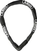 Abus Kettenschloss Tresor 6806C/85 Schwarz - Schlossart: Kettenschloss - Länge: 850 mm - Schliesssystem: Zahlencode - Sportart: Velo - Farbe: Schwarz