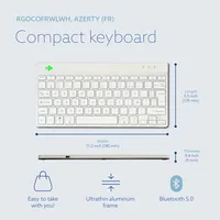 R-GO COMPACT BREAK ERGONOMIC KEYBOARD AZERTY (FR) BLUETOOTH W