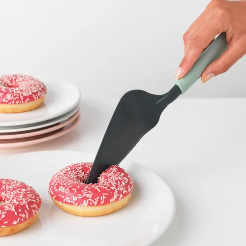Brabantia Tortenheber Tasty+ Schwarz/Grün - Produkttyp: Schneidheber - Tortenheber  - Anwendungsbereich: Kuchen - Torte - Detailfarbe: Grün - Schwarz - Länge: 28.1 cm - Material: Kunststoff