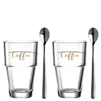 LEONARDO 043477 coffee glass Transparent 2 pc(s) 410 ml