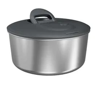 Zyliss Salatschleuder Easy Spin S Grau - Material: Edelstahl - Detailfarbe: Grau - Spülmaschinenfest: Nein - Durchmesser: 23 cm - Systemart: Drehsystem