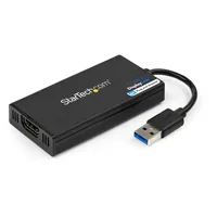 StarTech.com USB 3.0 to HDMI Adapter, 4K 30Hz Ultra HD, DisplayLink Certified, USB Type-A to HDMI Display Adapter Converter for Monitor, External Video &amp; Graphics Card, Mac &amp; Windows - USB to HDMI Adapter (USB32HD4K)