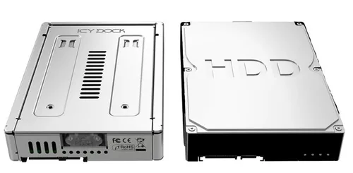 Icy Dock MB982IP-1S-1 storage drive docking station Silber