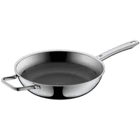 WMF Bratpfanne Profi Resist  28 cm - Material: Cromargan - Pfannentyp: Bratpfanne - Kompatible Kochfelder: Glaskeramik - Gas - Halogen - Induktion - Elektro - Antihaftbeschichtung: Ja - Detailfarbe: Silber - Set: Nein