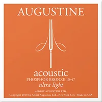 Augustine Gitarrensaiten Ultra Light Phosphor 10-47 – Bronze - Zu Instrument: Westerngitarre - Packungsgrösse: Satz - Saitenanzahl: 6-Saiter