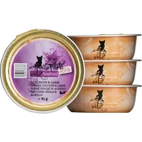 catz finefood Nassfutter Fillets No.411 Pute, Huhn & Lamm, 85 g - Tierbedürfnis: Verdauung - Magen & Darm - Lebensphase: Adult (1-7 Jahre) - Produkttyp: Alleinfutter - Packungsgrösse: 85 g - Fleischsorte: Huhn - Lamm - Truthahn - Tierart: Katze