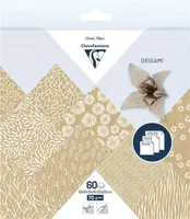 Clairefontaine Faltblätter Origami Floral 70 g/m², 60 Blatt - Papierformat: 15 x 15 cm - Selbstklebend: Nein - Papierfarbe: Farbig assortiert - Papiertyp: Bastelpapier - Mediengewicht: 70 g/m² - Verpackungseinheit: 60 Stück