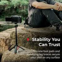 Smallrig VT-07 Action Cam Mantis-Stativ in Karabinerform - Höhenverstellbar: Ja - Detailfarbe: Schwarz - Material: Aluminium-Legierung - Nylon - Silikon - Stativ-Bauart: Dreibeinstativ - Stativgewinde: 1/4'' - Stativ-Ausstattung: Keine