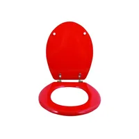 MSV 3700703993414 toilet seat Hard toilet seat MDF Red