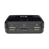 Tripp Eaton Tripp Lite series 2-Port USB/HD Cable KVM Switch with Audio/Video, Cables and USB Peripheral Sharing