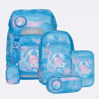 Beckmann Schulthek-Set Classic Fairytale 6-teilig - Altersempfehlung ab: 6 Jahren - Wasserabweisend: Ja - Detailfarbe: Hellblau - Rosa - Gewicht: 940 g - Volumen: 22 l - Motiv: Mädchen