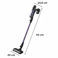 Rowenta RH6A31 Aspirateur-balai 2 en 1 Batterie Sec Sans sac 140 W Noir, Violet