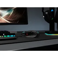 Corsair Gaming-Maus M65 RGB Ultra - Maus Features: Umschaltbare DPI-Auflösung - RGB-Beleuchtung - Daumentaste - Beleuchtung - Herausnehmbare Gewichte - Bedienungsseite: Rechtshänder - Detailfarbe: Lava Schwarz - Schwarz - Gewicht: 97 g - Verbindungsart: V
