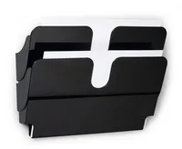Durable Flexiplus literature rack 2 shelves Black