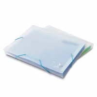Rapesco Fächermappe Eco A4, 13-teilig, Transparent - Typ: Fächermappe - Ausstattung: Register - Gummiband - Detailfarbe: Transparent - Material: Polypropylen (PP)