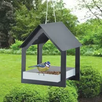 Esschert Design Futterspender Anthrazit - Grundfarbe: Grau - Tierart: Vogel - Produkttyp: Futterstelle