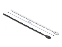 Delock Kabelbinder Schwarz/Weiss 120 mm x 3.6 mm, 100 Stück - Breite: 3.6 mm - Länge: 120 mm - Produkttyp: Kabelbinder - Ausstattung Kabelmanagement: Wiederverwendbar - Verpackungseinheit: 100 Stück - Material: Polyamid (PA)
