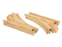BRIO Eisenbahn Bogenweiche - Kategorie: Schienen & Weichen - Altersempfehlung ab: 3 Jahren - Material: Holz - Eigenschaften: Keine Eigenschaft - Zertifikate: FSC