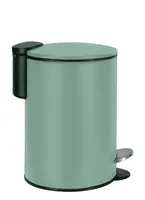 Kleine Wolke Treteimer Silence 3 l, Grün - Anzahl Behälter: 1 - Fassungsvermögen: 3 l - Detailfarbe: Grün - Form: Rund - Material: Metall