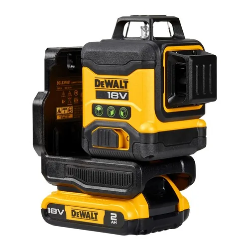 DEWALT Akku-Linienlaser 18 V, 3x 360 °, 40 m - Produktkategorie: Linienlaser - Schnittstellen: Keine - Reichweite: 40 m - Messgenauigkeit: 3 mm