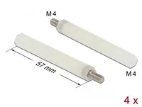 DELOCK Abstandshalter M 4 x M 4,Sechskant,InenAußen 57 mm