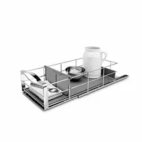 Simplehuman Organizer 22.8 x 50.8 cm, Silber/Grau - Tiefe: 50.8 cm - Breite: 22.8 cm - Höhe: 15.2 cm - Detailmaterial: Stahl - Grundmaterial: Metall