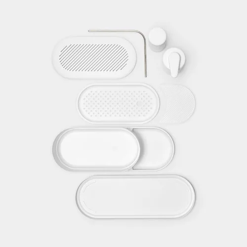 Brabantia Spültrogbutler-Set Sink Style Weiss - Aufhängevorrichtung: Ja - Detailfarbe: Weiss - Material: Kunststoff
