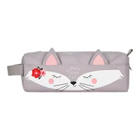 Herlitz Schlamperetui Quattro Kitty - Gefüllt: Nein - Etui-Art: Schlamperetui - Detailfarbe: Grau - Material: Polyester
