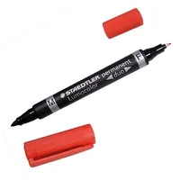 STAEDTLER Lumocolor DUO 348 0.6/1.5mm 348-2 rot perm.