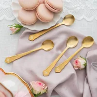 Bialetti Kaffeelöffel Set 4 Stück - Produkttyp: Kaffeelöffel - Material: Edelstahl - Griffmaterial: Edelstahl - Spülmaschinenfest: Nein - Detailfarbe: Gold