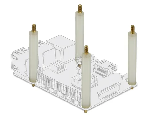 DELOCK Abstandshalter M2.5 x M3,Sechskant,AußenAußen 42 mm