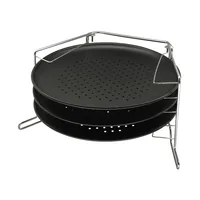 Zenker Pizzablech Special – Countries Ø 29 cm, 4-teilig - Form: Rund - Höhe: 1.5 cm - Ausziehbar: Nein