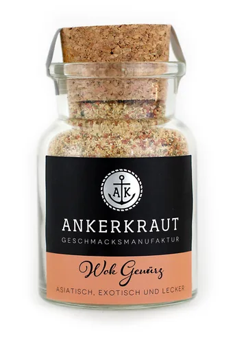 Ankerkraut Gewürz Wok Gemüse 95 g - Produkttyp: Fleischgewürze & Marinaden - Ernährungsweise: Vegetarisch - Vegan - Laktosefrei - Glutenfrei - Produktionsland: Deutschland - Zertifikate: Keine Zertifizierung - Packungsgrösse: 95 g - Fairtrade: Nein