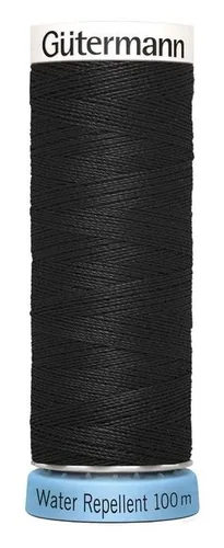 Gütermann Näh- und Stickgarn Water Repellent 1 Stück, Schwarz - Detailfarbe: Schwarz - Garn-Art: Häkel- und Strickgarn - Set: Nein