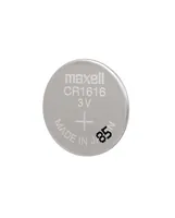 Maxell Europe LTD. Knopfzelle CR1616 , 1 Stück - Gewicht: 1.7 g - Verpackungseinheit: 1 Stück - Chemisches System: Lithium-Mangandioxid - Batterietyp Bauform: CR-1616 / CR1616 / DL1616 / ECR1616 / 5021LC / 280-209 - Anwendung: Knopfzellen - Spannung: 3 V