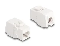 Delock Keystone-Modul LSA Leiste zu RJ45 Buchse Cat.6A UTP 4 Stück - Modultyp: Keystone - Anschluss Front: Buchse RJ-45 - Anschluss Rück: LSA - Medientyp: Netzwerk - Schirmung: Nein - Detailfarbe: Weiss