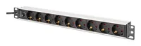 Digitus DN-95437 unité de distribution d'énergie 9 sortie(s) CA 1U Noir, Argent