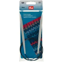 Prym Rundstricknadel Grau 8 mm x 80 cm, Beutel, Kunststoff - Material: Kunststoff - Produkttyp: Rundsticknadel