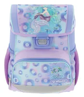 Herlitz Schulthek Loop Plus Mystic Mermaid 4-teiliges Set - Altersempfehlung ab: 6 Jahren - Wasserabweisend: Ja - Detailfarbe: Himmelblau - Hellrosa - Hellviolett - Gewicht: 1000 g - Volumen: 16 l - Motiv: Meerjungfrau